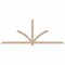 Ekena Millwork Redmond Smooth Timber Gable Bracket, Douglas Fir, 108"W x 40"H x 1 1/2"D x 3 1/2"F, 9/12 Pitch GBW108X40X0204RED00SDF - alternate 1